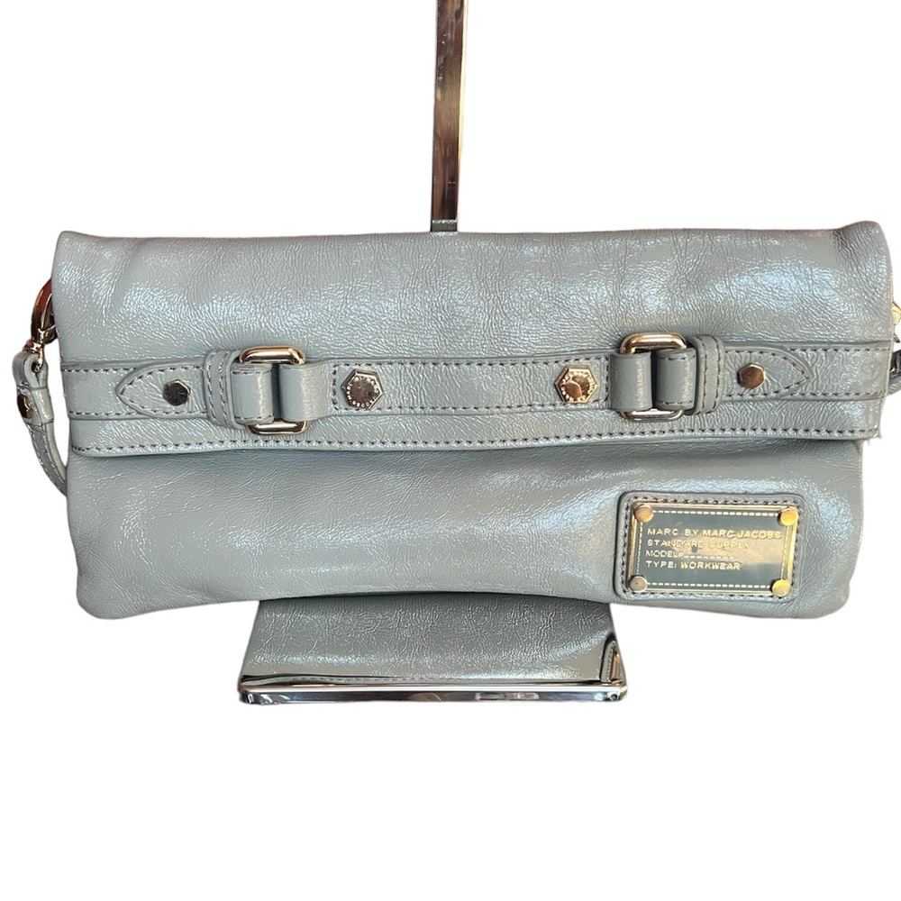 Marc Jacobs Expandable Gray Clutch/Crossbody  Like New